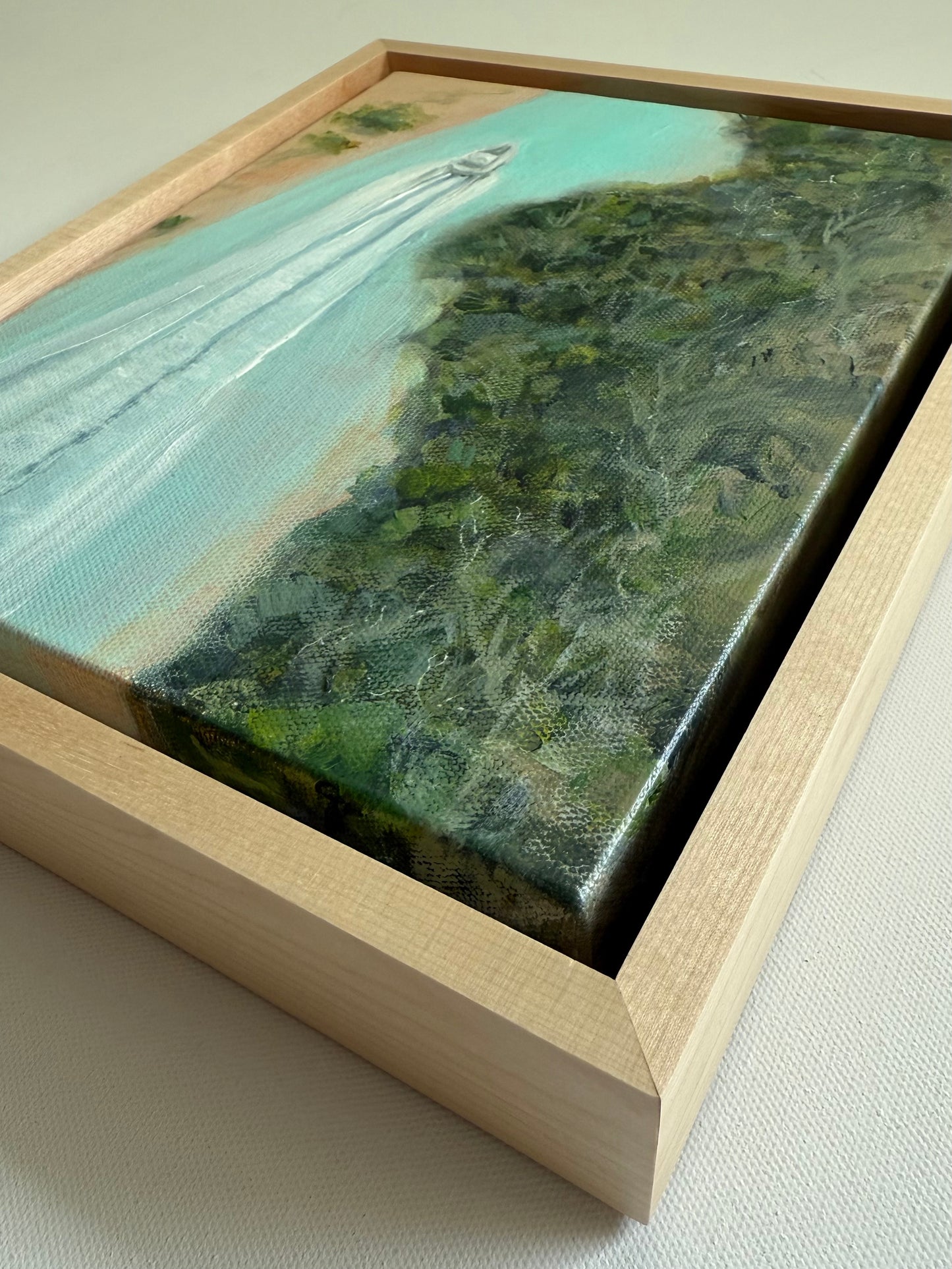 *SOLD- "Cruising" original coastal boat painting