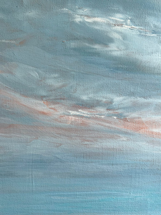 Bright Now 8 x10 original sky painting