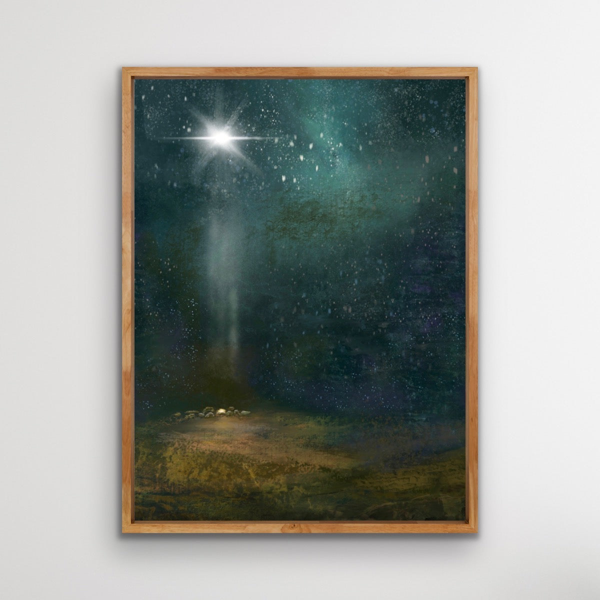 Bethlehem Star Nativity Christmas Print (4 sizes)