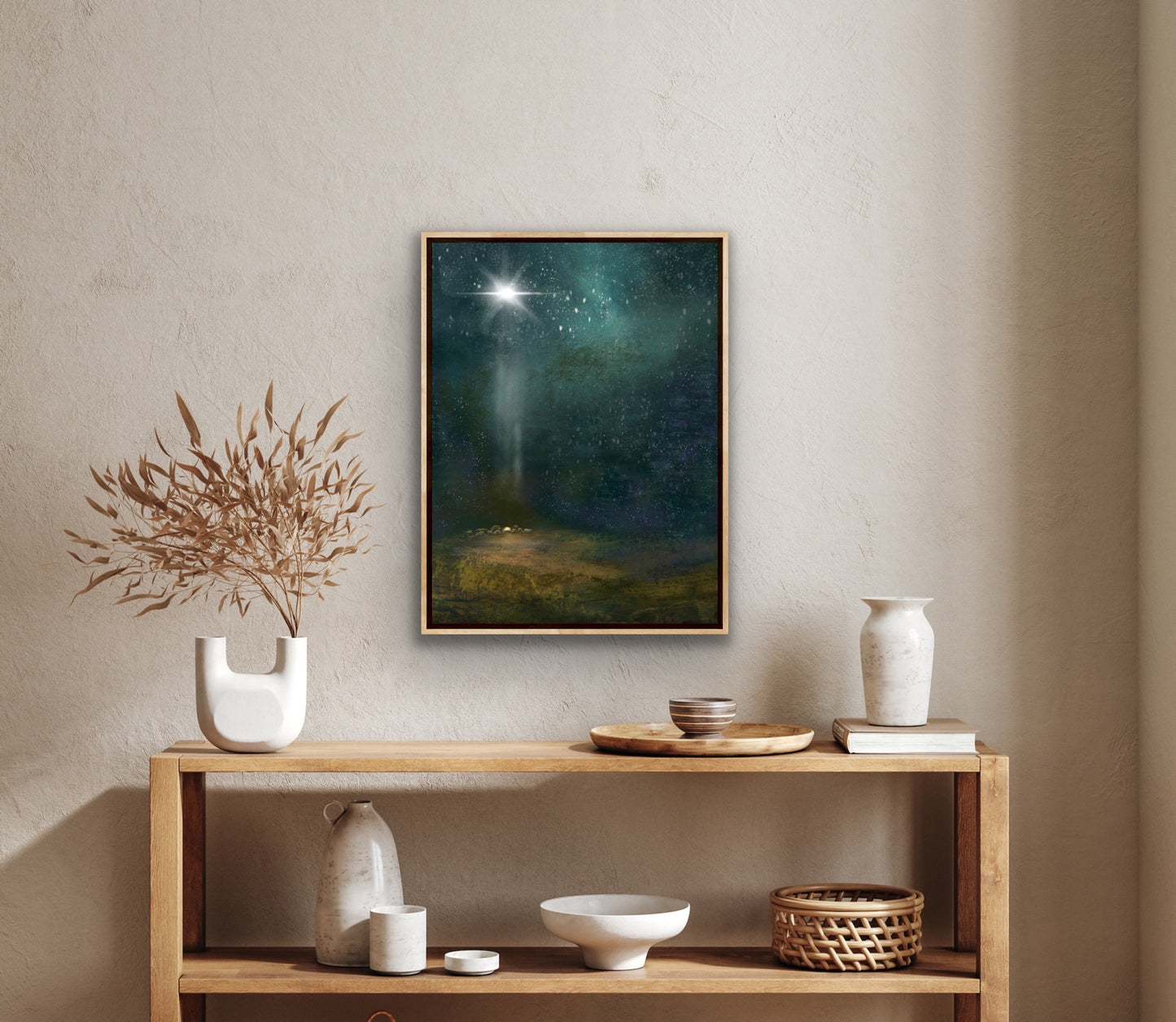 Bethlehem Star Nativity Christmas Print (4 sizes)