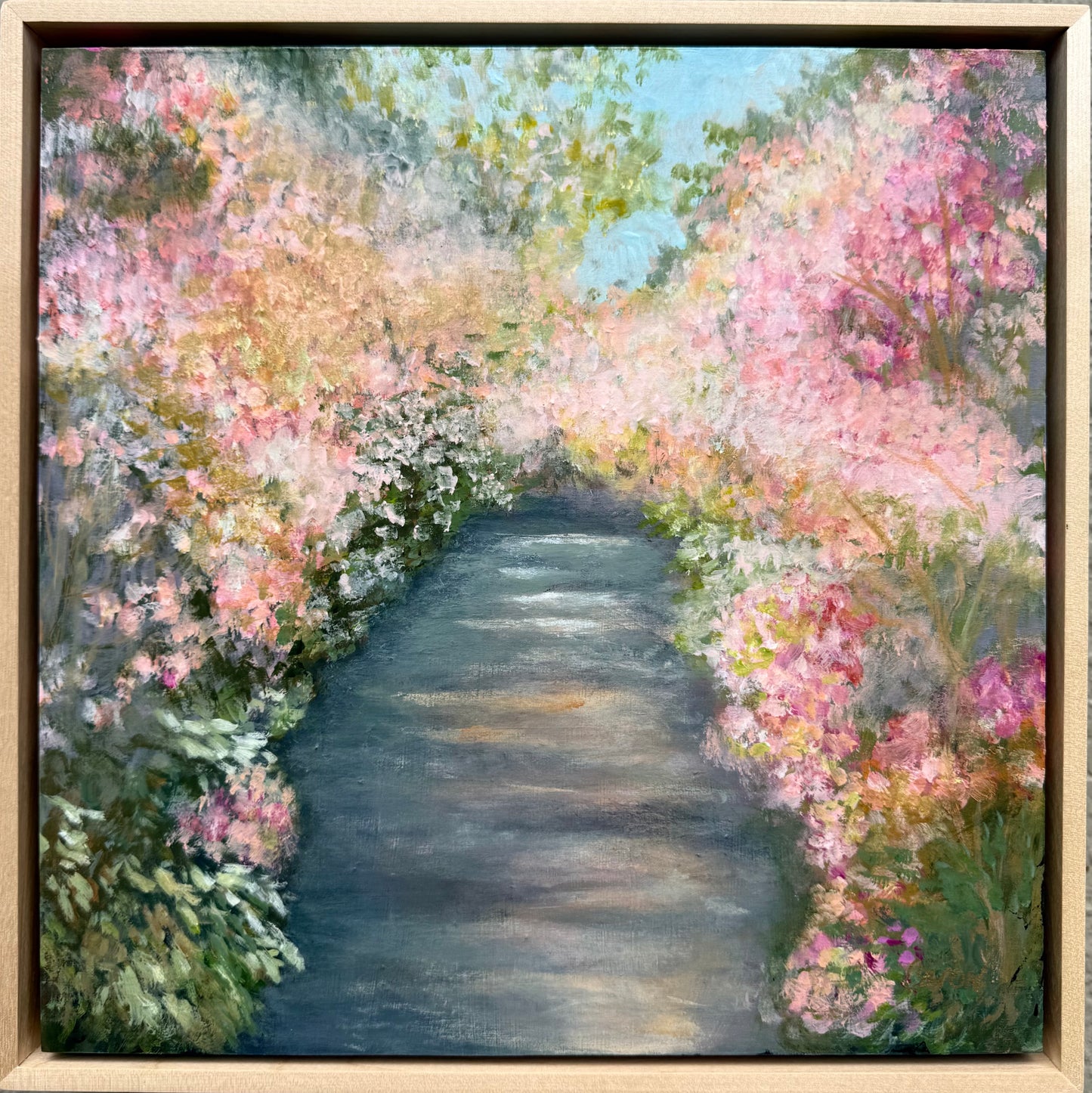In Full Bloom original garden painting