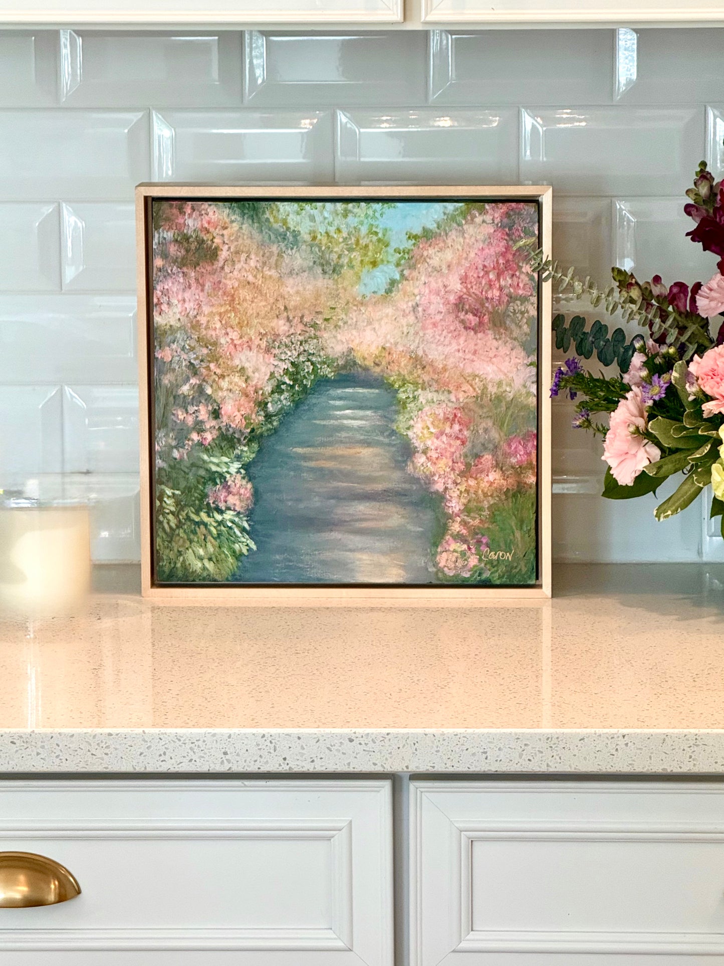 In Full Bloom original garden painting