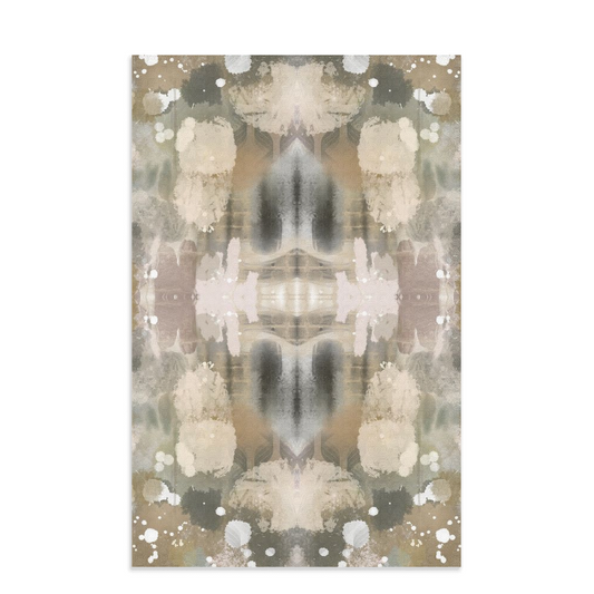 Earth tones ikat waffle weave kitchen towel