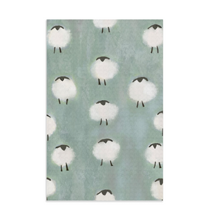 Sheep waffle weave kitchen towel