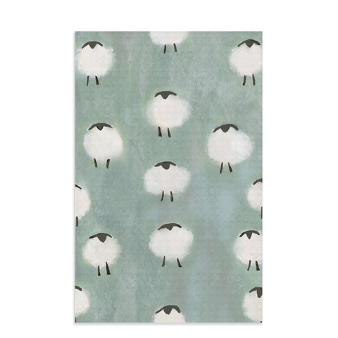 Sheep waffle weave kitchen towel