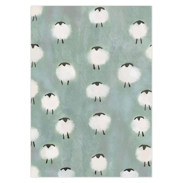 Flock of Sheep  folded cards - 2 sizes (set of 10)