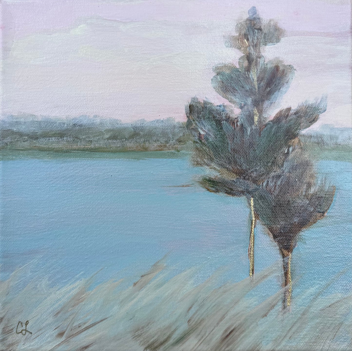 Viewpoint No. 4 original 10 x 10" landscape painting