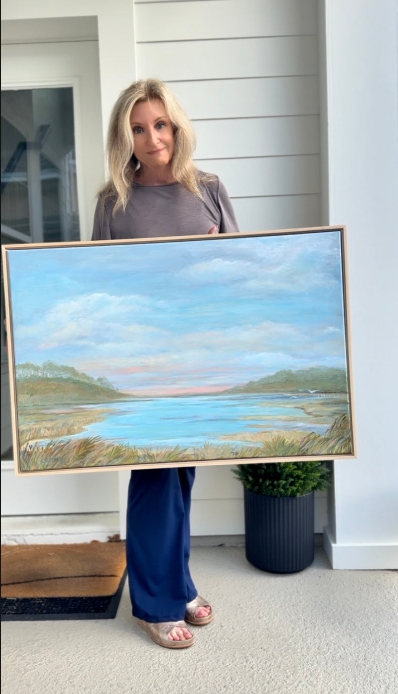 Mellow Moments original marsh painting