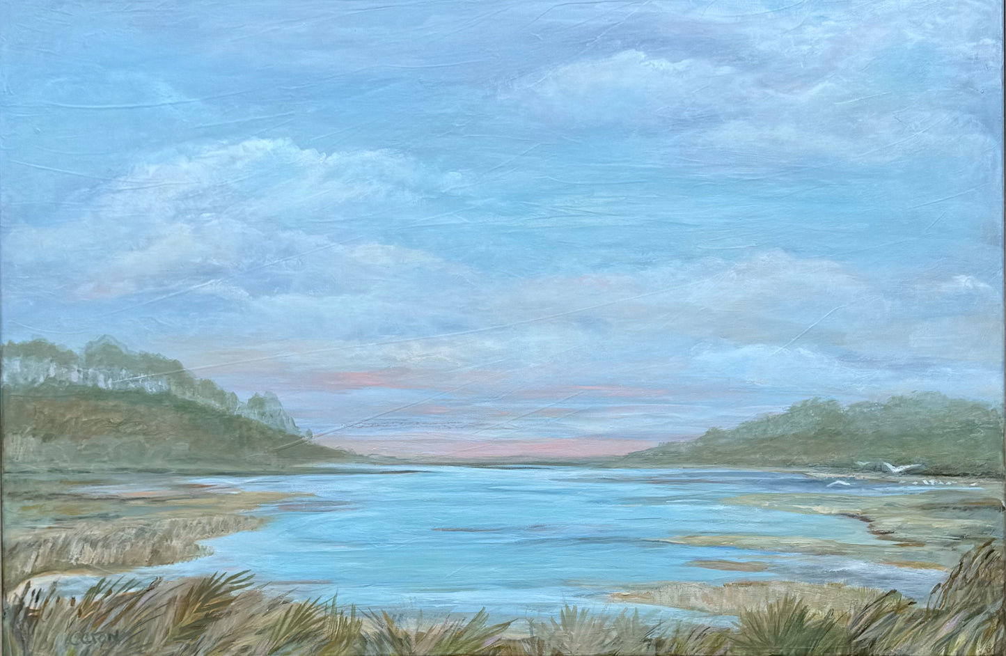 Mellow Moments original marsh painting