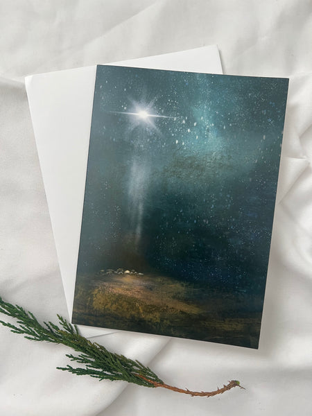 Wondrous Night Christmas Cards 10- 5x7" Folded Cards