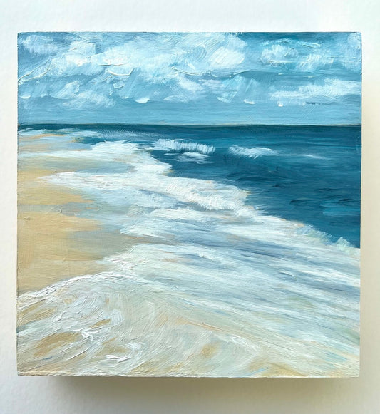 SOLD: Beach Walk coastal beach painting