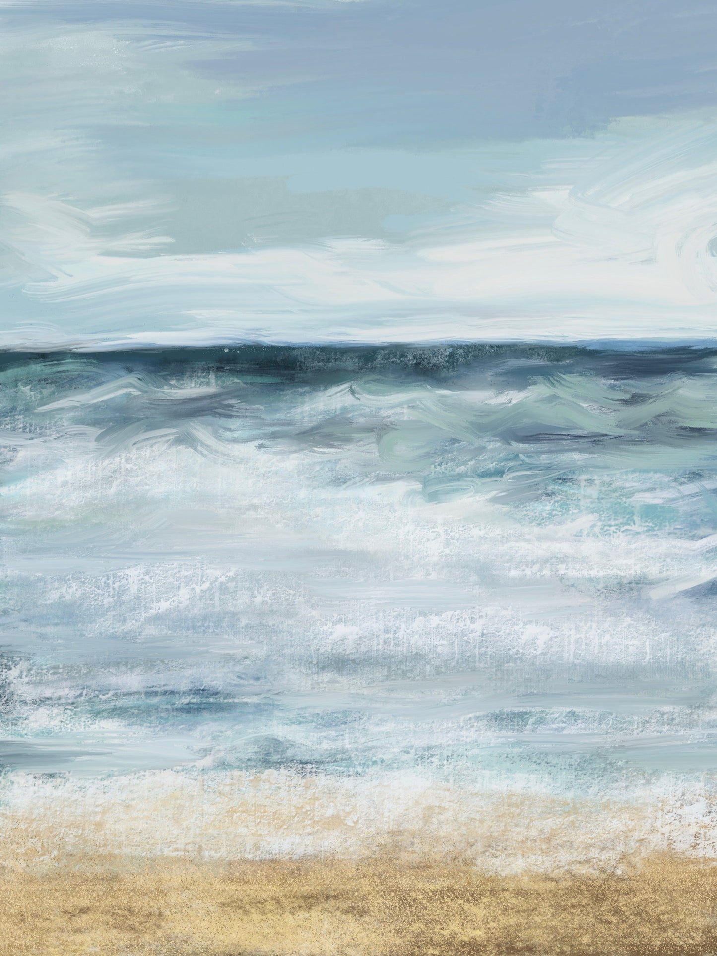 Blue Me Away coastal beach print