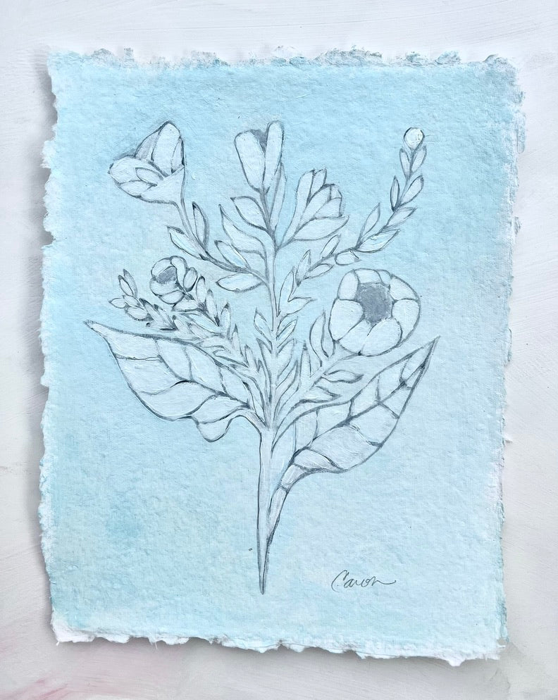 "Fresh Start" original floral painting