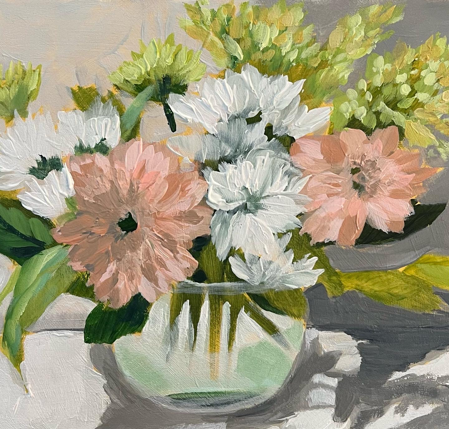 "Gracious Host" original floral painting