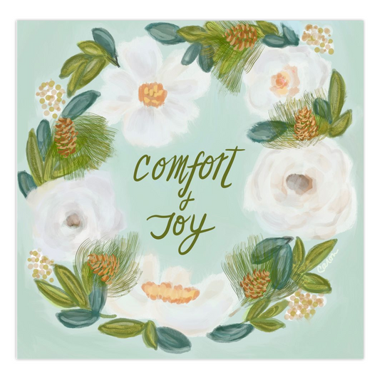 Comfort & Joy square folded cards