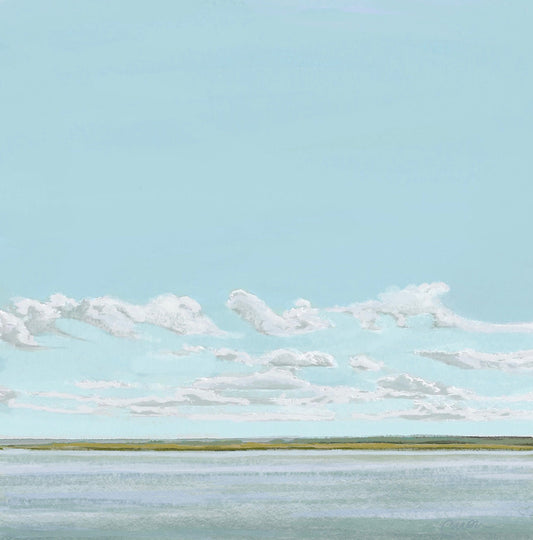 "On the River" coastal river print