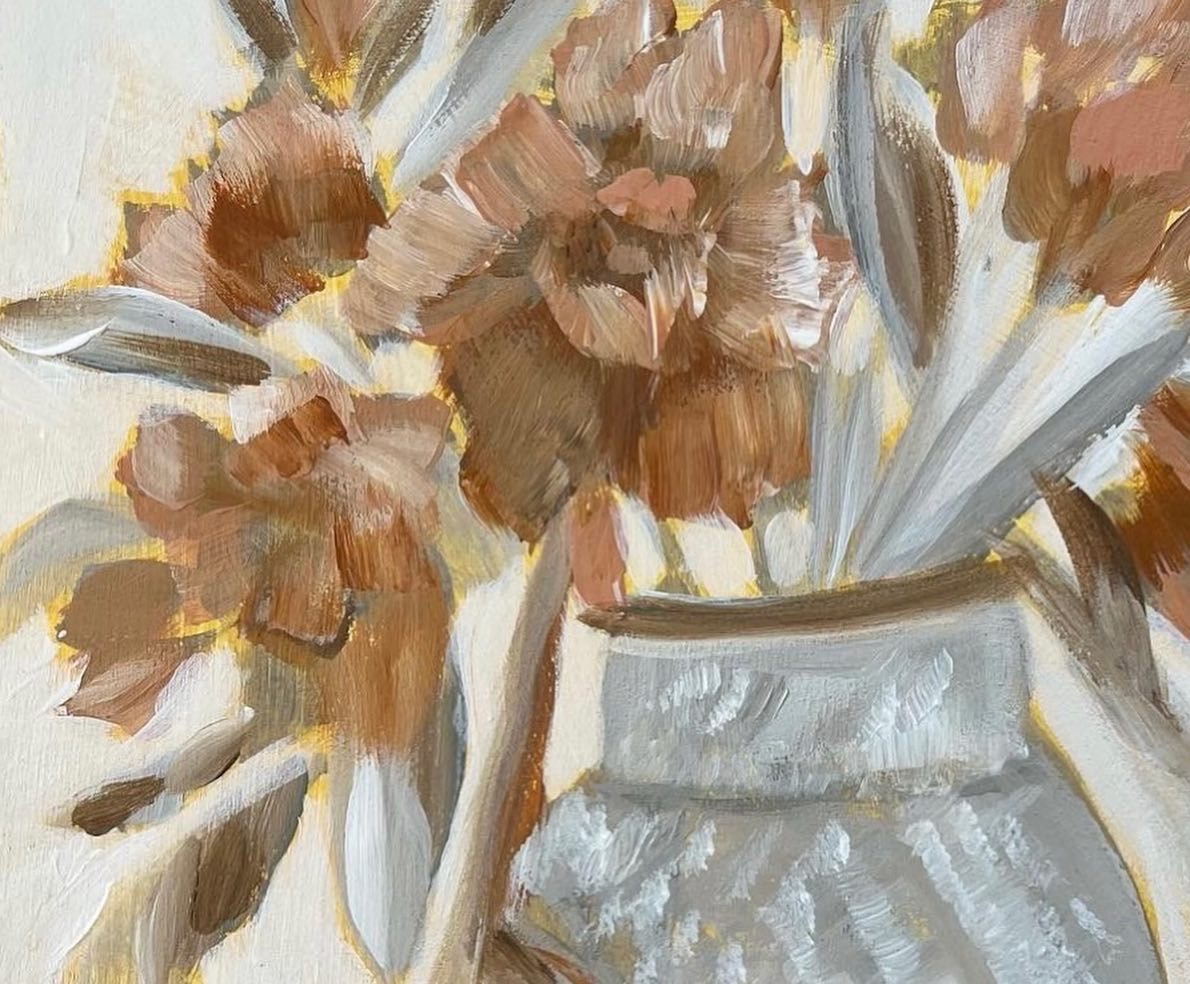 Pleasant Company original neutral floral still life