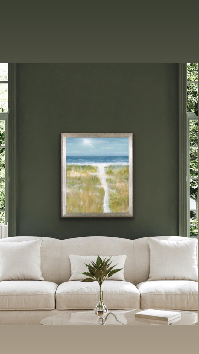 "First Light" coastal beach print