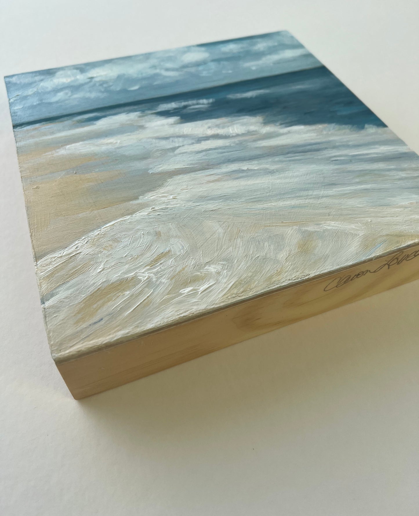 SOLD: Beach Walk coastal beach painting