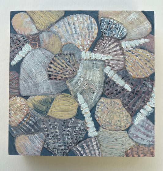 Jewels From the Sea coastal sea shell painting