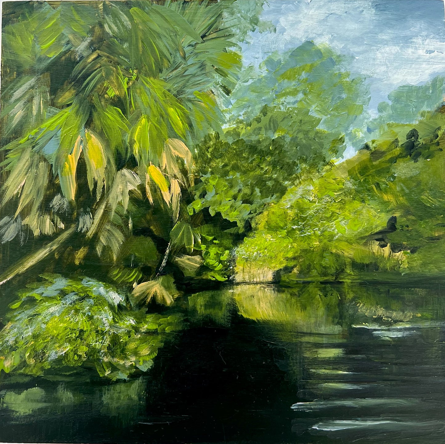 Sold: That Day on the River original art