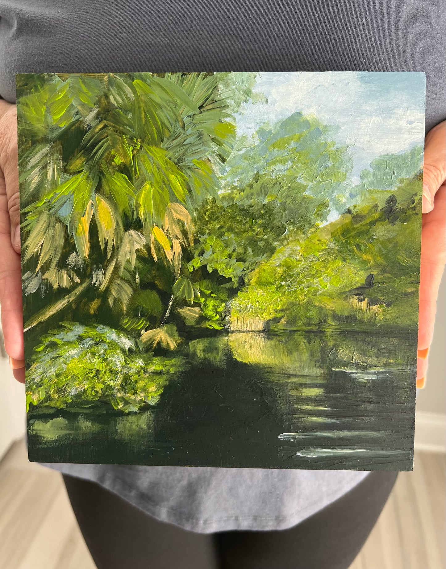 Sold: That Day on the River original art