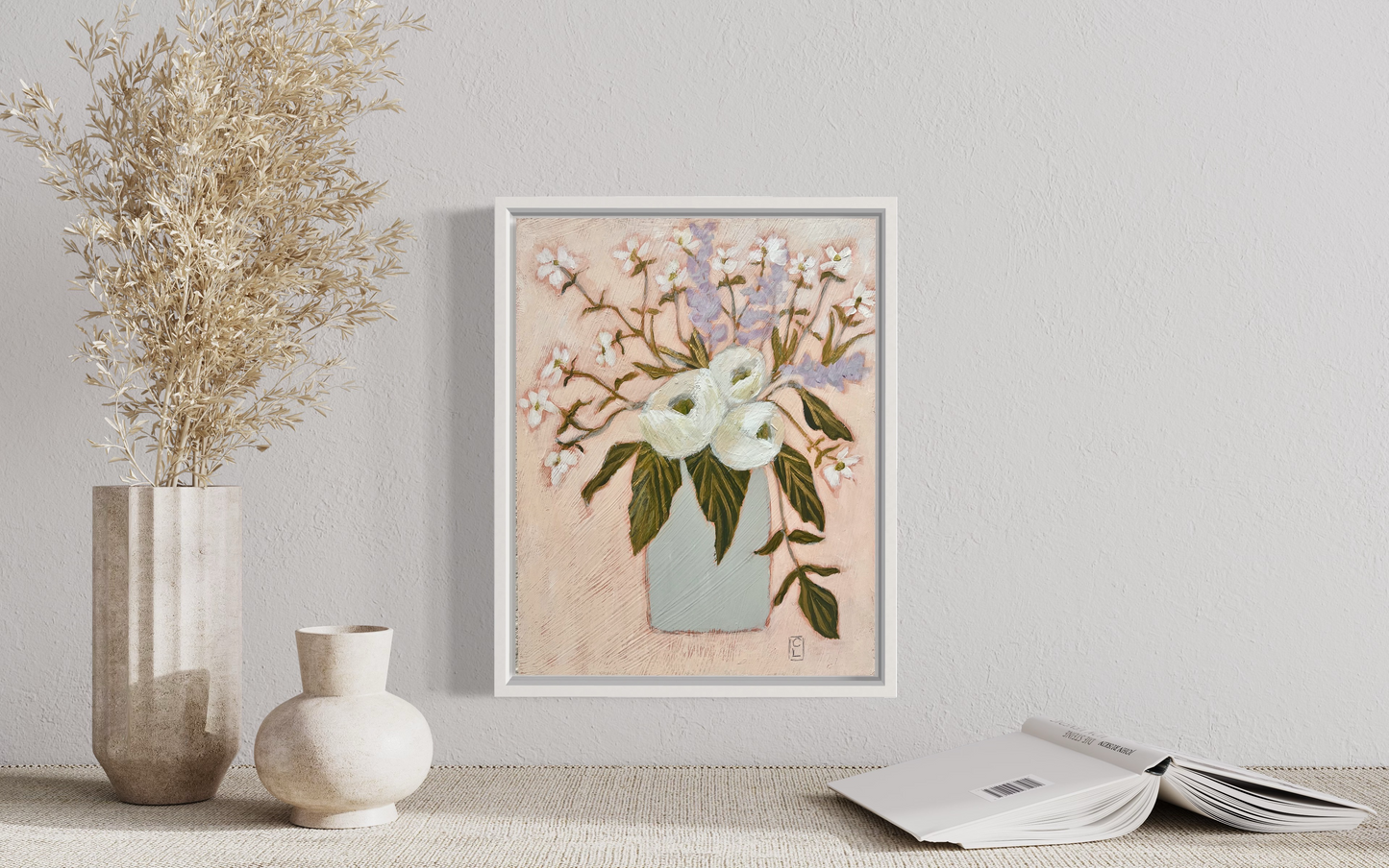 "Unfolding" original floral painting