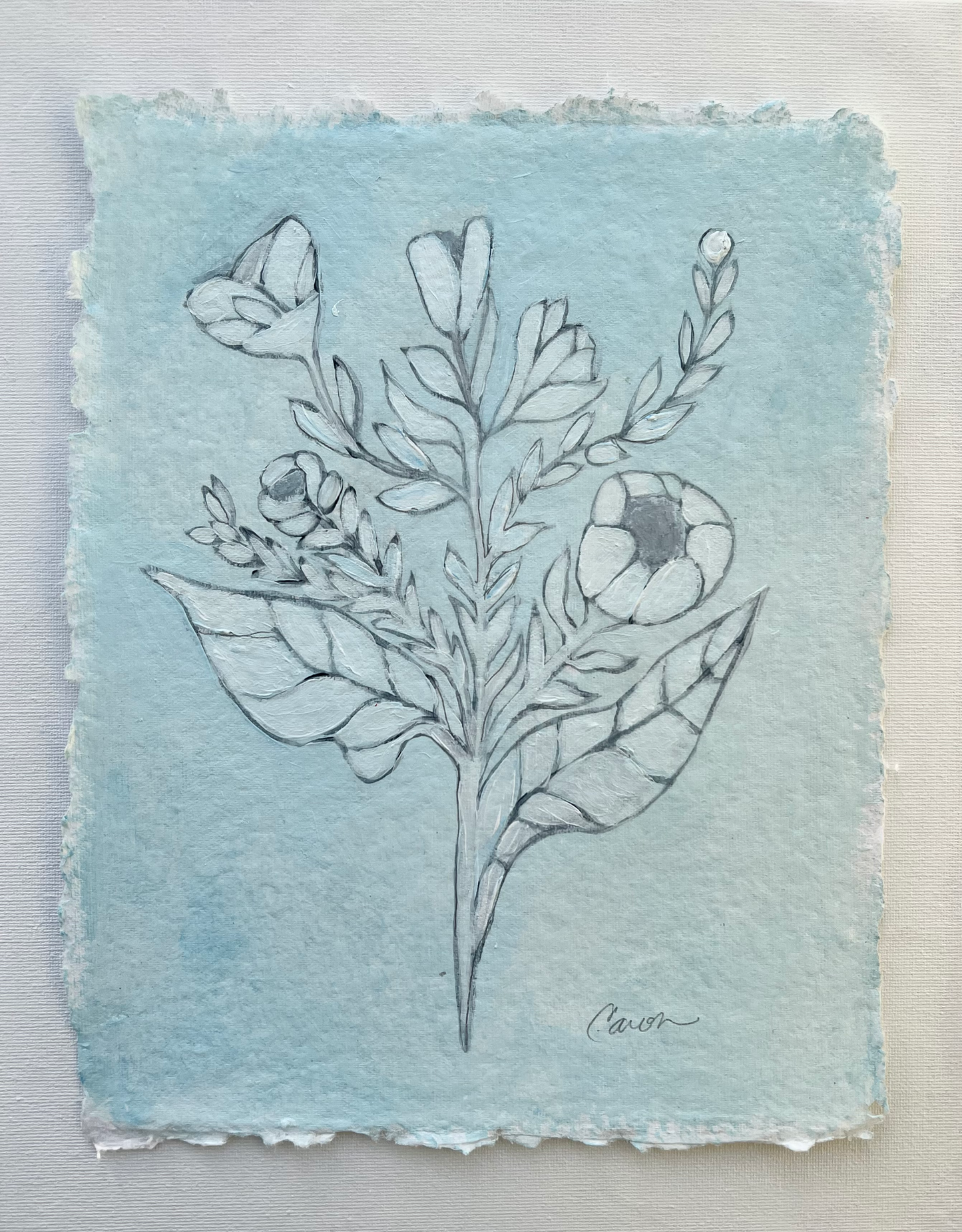 "Fresh Start" original floral painting