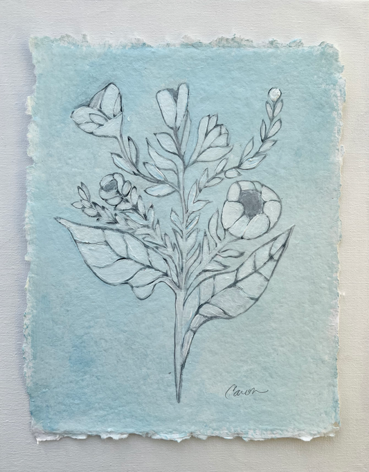 "Fresh Start" original floral painting