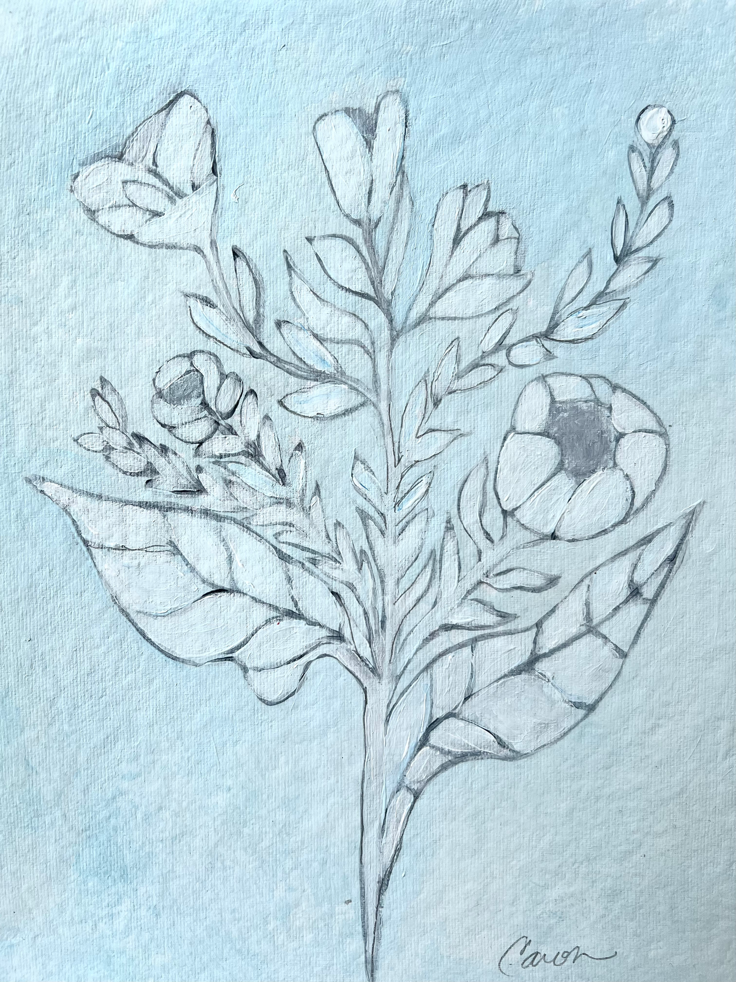 "Fresh Start" original floral painting