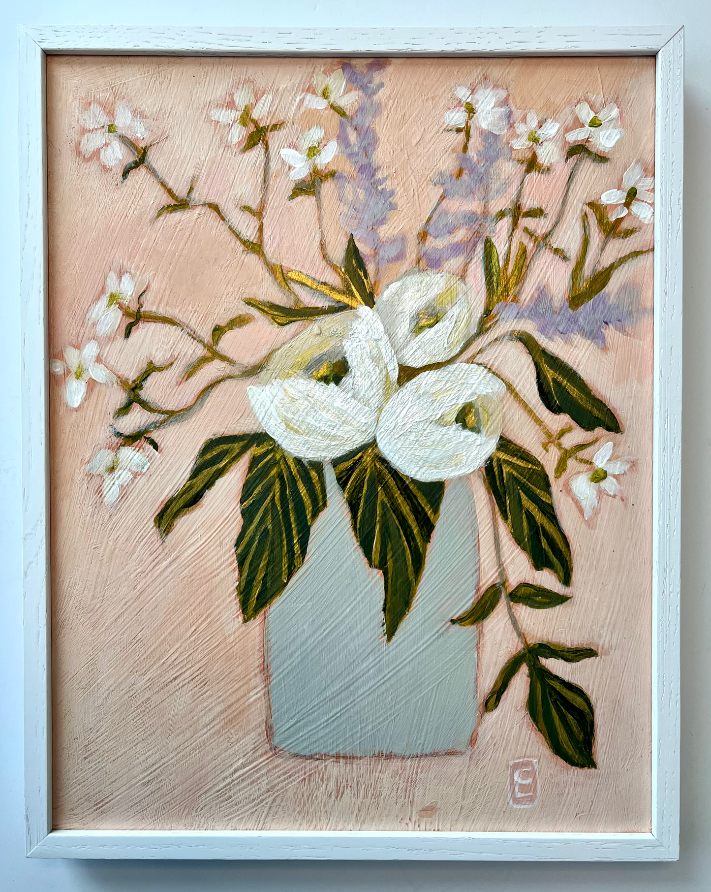 "Unfolding" original floral painting