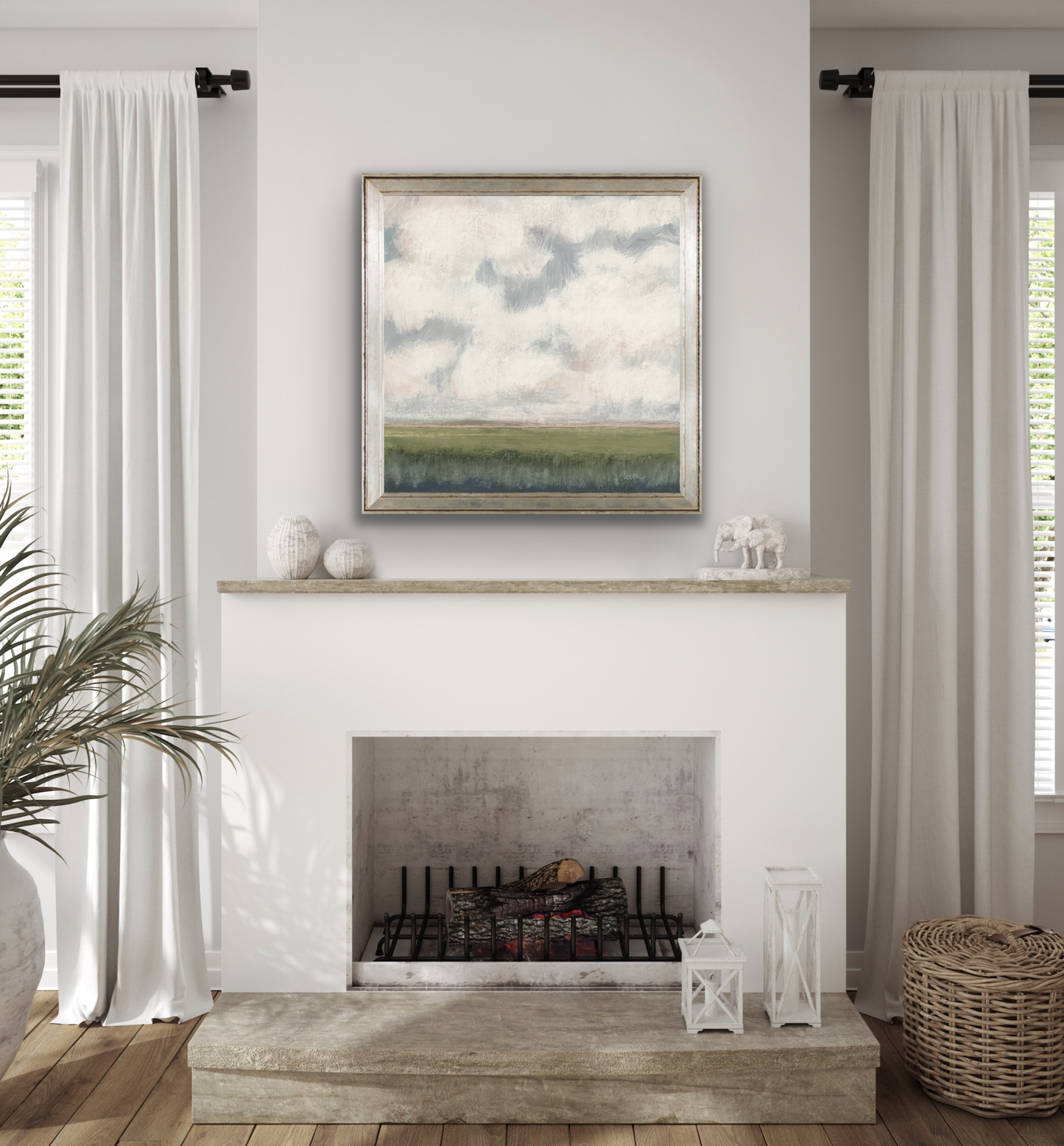 "Peaceful Solution" low country print