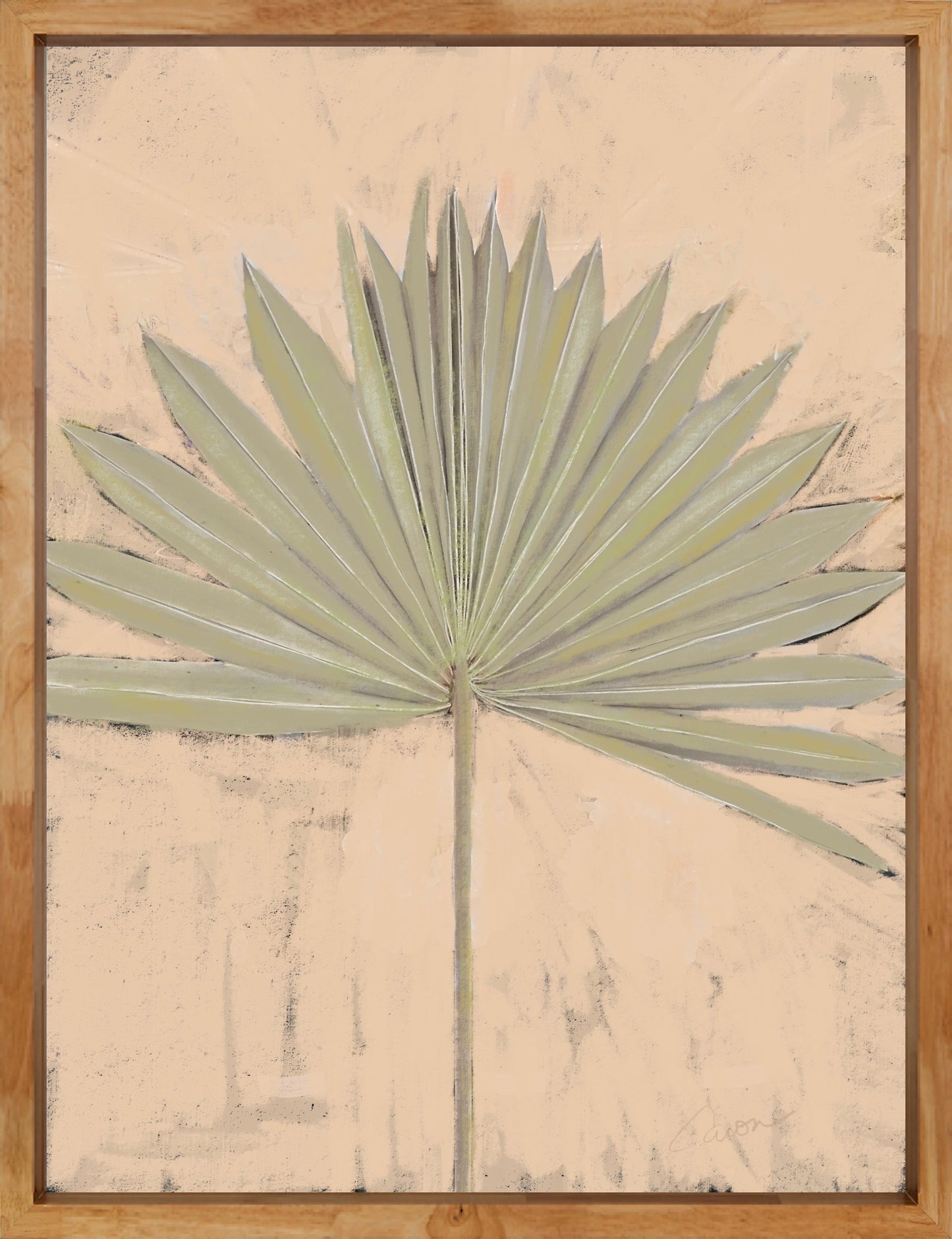 "Portrait of the Wild" palm branch print