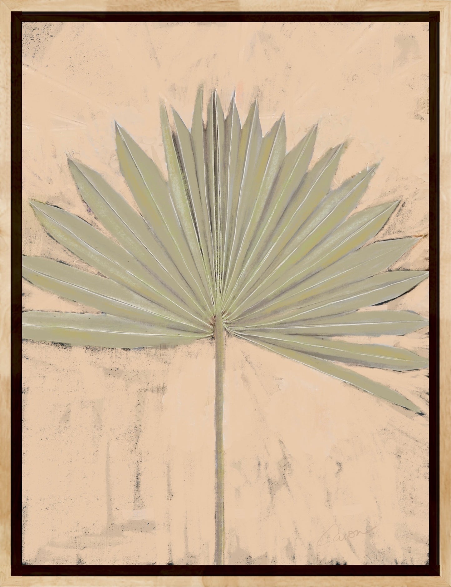 "Portrait of the Wild" palm branch print