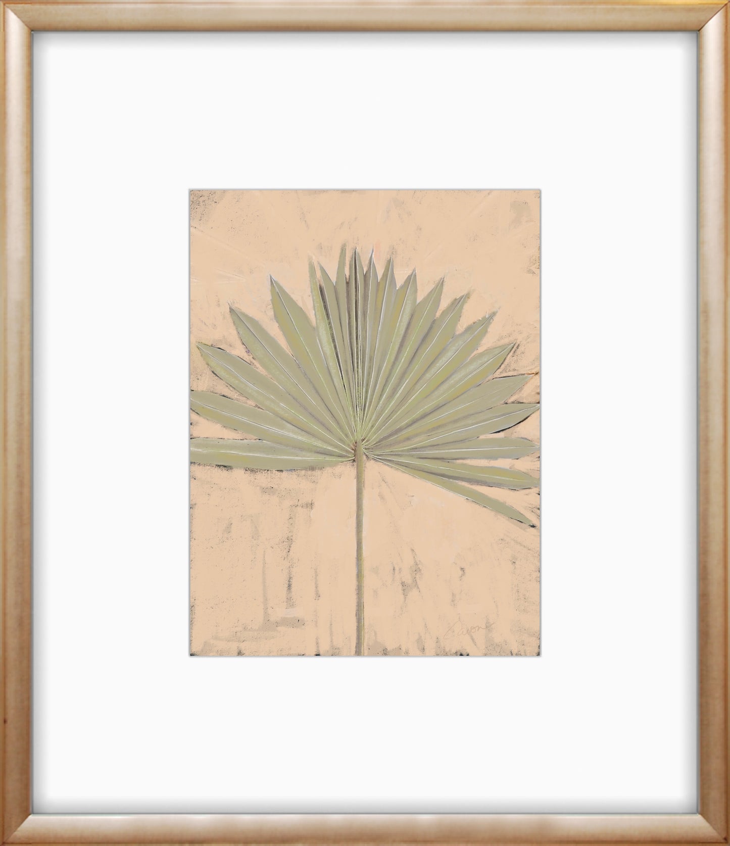 "Portrait of the Wild" palm branch print