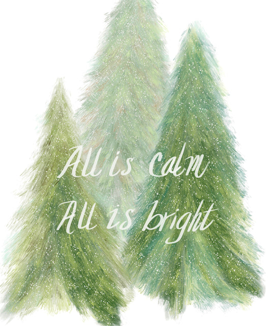 All is Calm folded cards (set of 10)