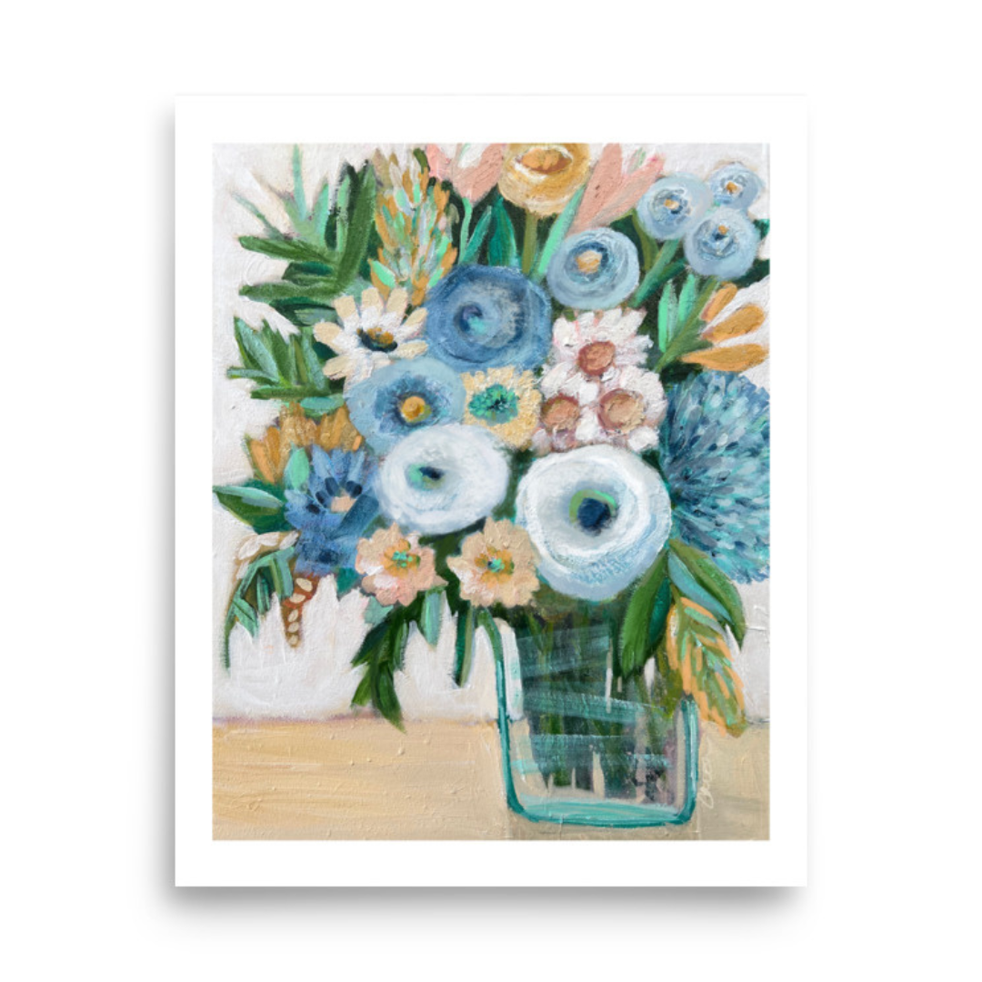 "Pure Joy"  floral art print