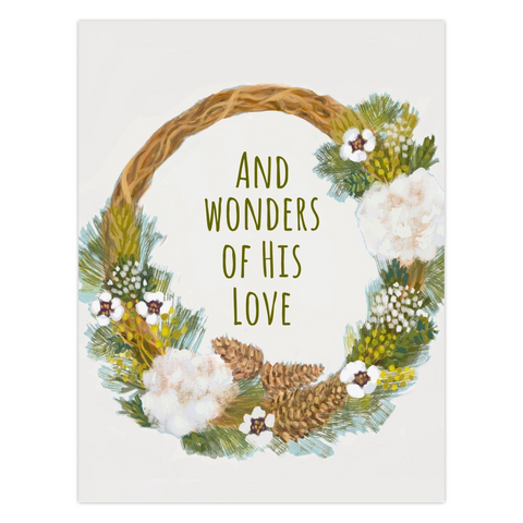 Wonders of His Love folded cards- 2 sizes (set of 10)