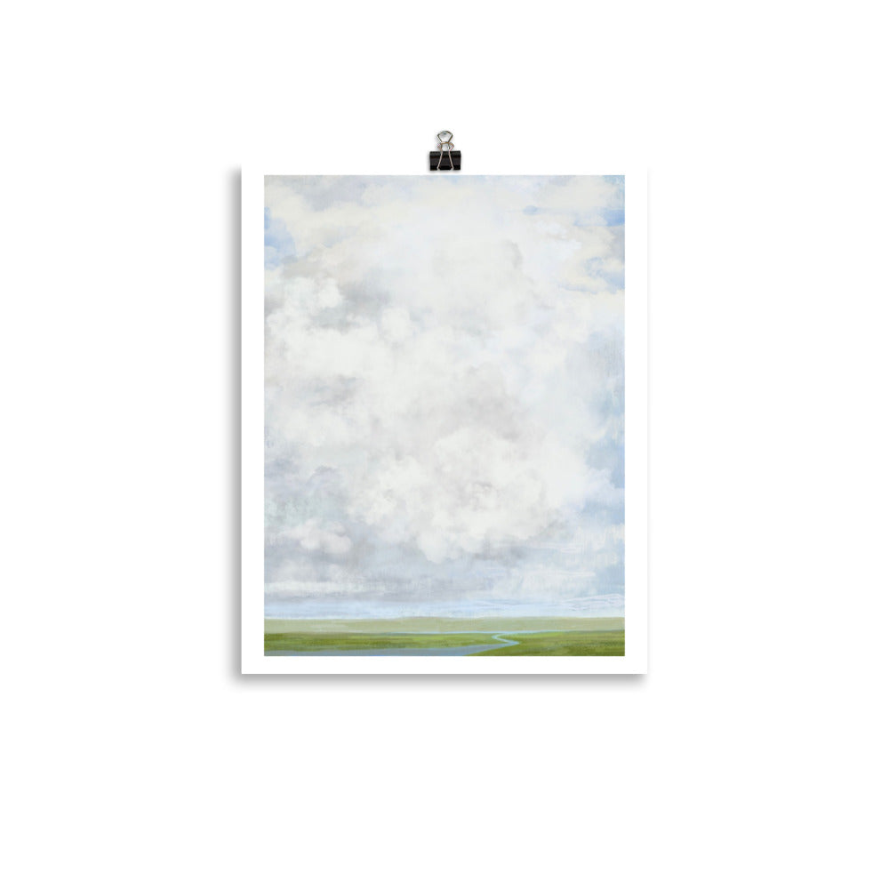 Sky Song coastal marsh sky print