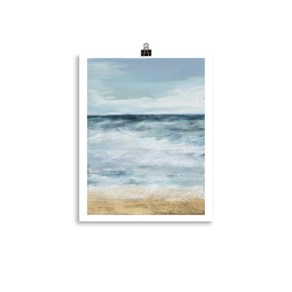 Blue Me Away coastal beach print