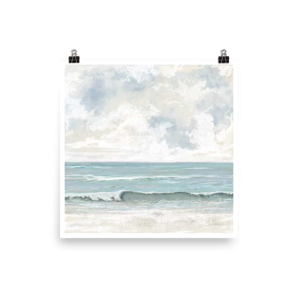 "Blue Magic" coastal beach print