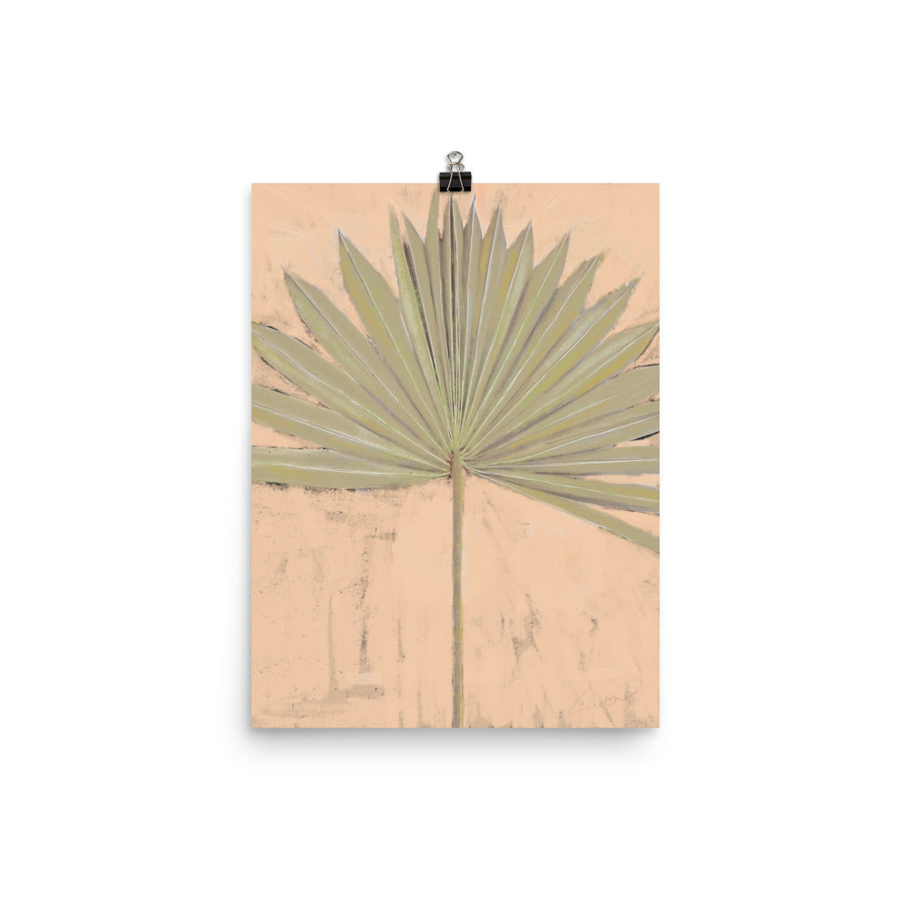 "Portrait of the Wild" palm branch print