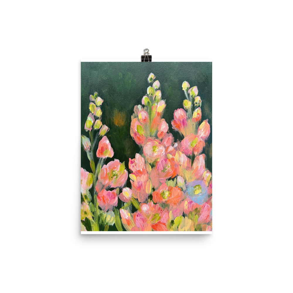 Keep Reaching floral print