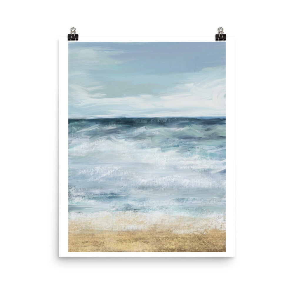 Blue Me Away coastal beach print