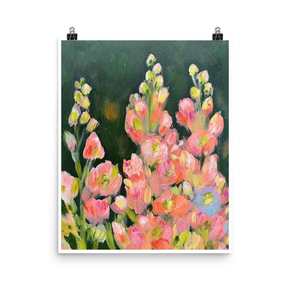 Keep Reaching floral print