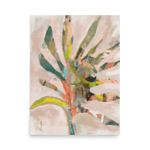 "Go With the Flow" abstract foliage print