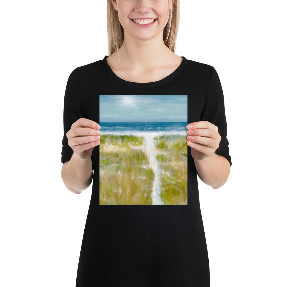 "First Light" coastal beach print
