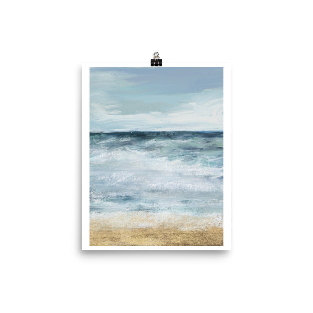 Blue Me Away coastal beach print