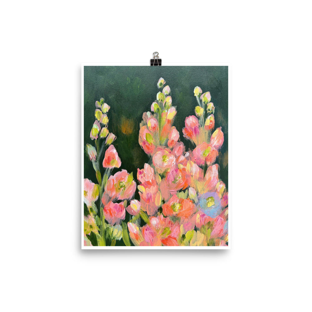 Keep Reaching floral print